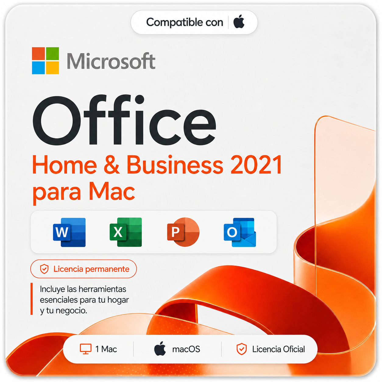 Licencia Office Mac 2021 Home and Business
