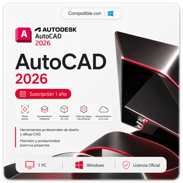 AutoCAD 2026 - Suscripción anual