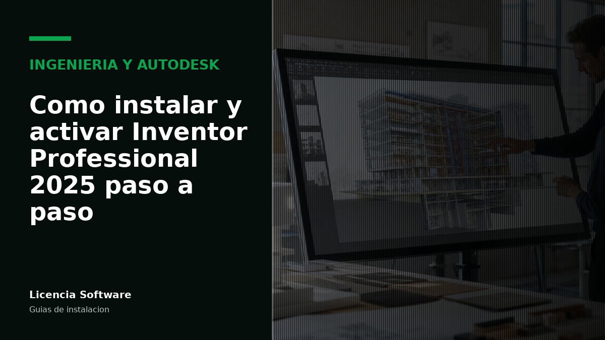 Cómo instalar y activar Inventor Professional 2025 paso a paso
