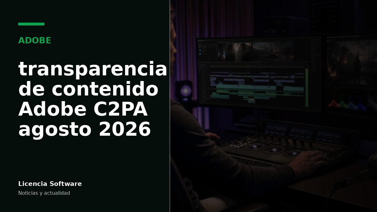 Adobe avanza con la transparencia de contenido en Creative Cloud durante agosto de 2026