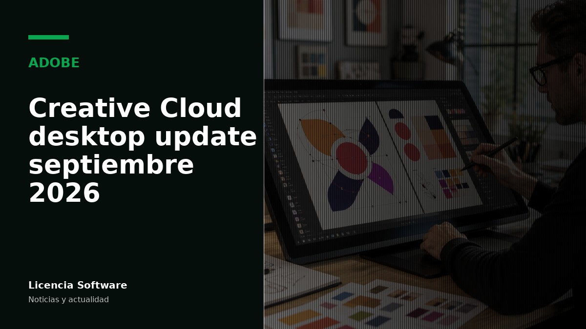 Adobe lanza la versión 6.10 de Creative Cloud Desktop en septiembre de 2026: mejoras de actualización y colaboración